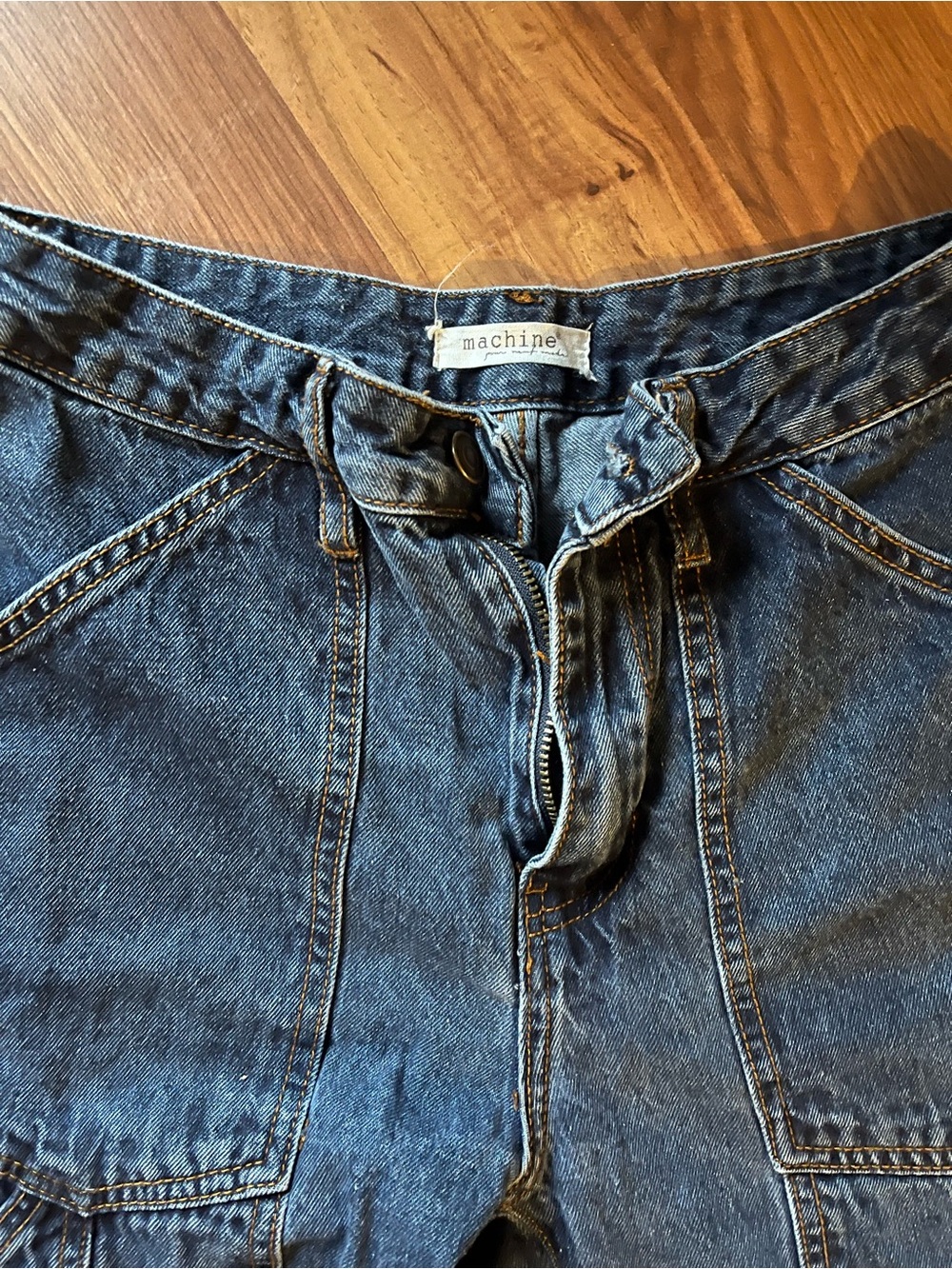 Machine Men's Relaxed Jeans in Blue Denim